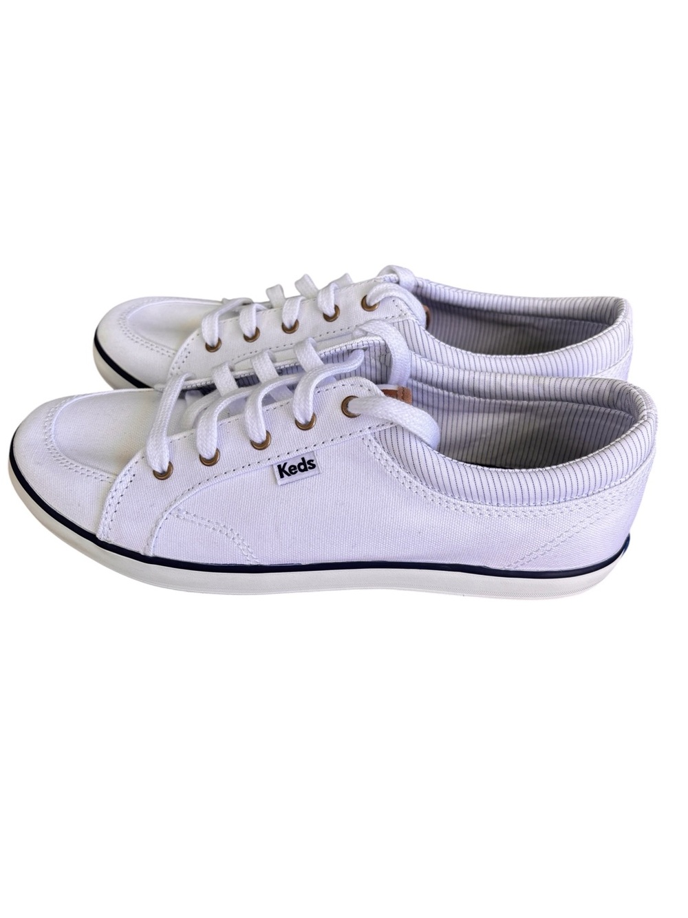 Keds NWOB Women's White with Navy Center III Sneakers 7.5